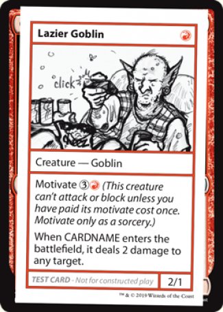 Lazier Goblin (2021 Edition) [Mystery Booster Playtest Cards] | Clutch Gaming