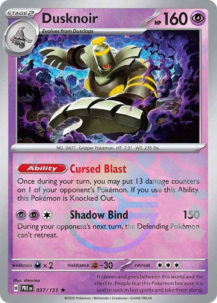 Dusknoir (037/131) (Poke Ball Pattern) [Scarlet & Violet: Prismatic Evolutions] | Clutch Gaming