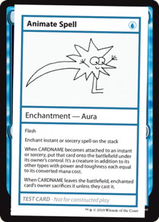 Animate Spell (2021 Edition) [Mystery Booster Playtest Cards] | Clutch Gaming