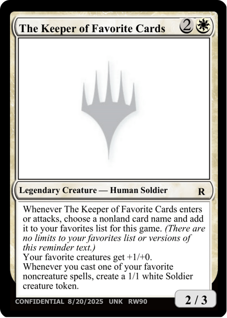 The Keeper of Favorite Cards (8/20/2025) [Unknown Event] | Clutch Gaming