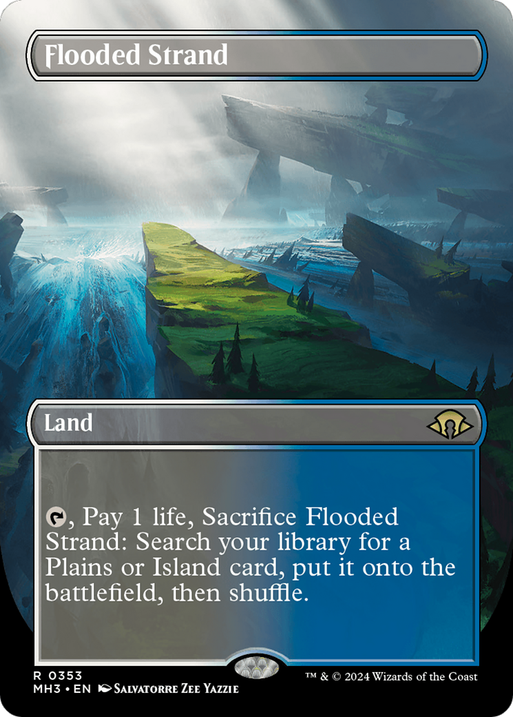 Flooded Strand (Borderless) [Modern Horizons 3] | Clutch Gaming