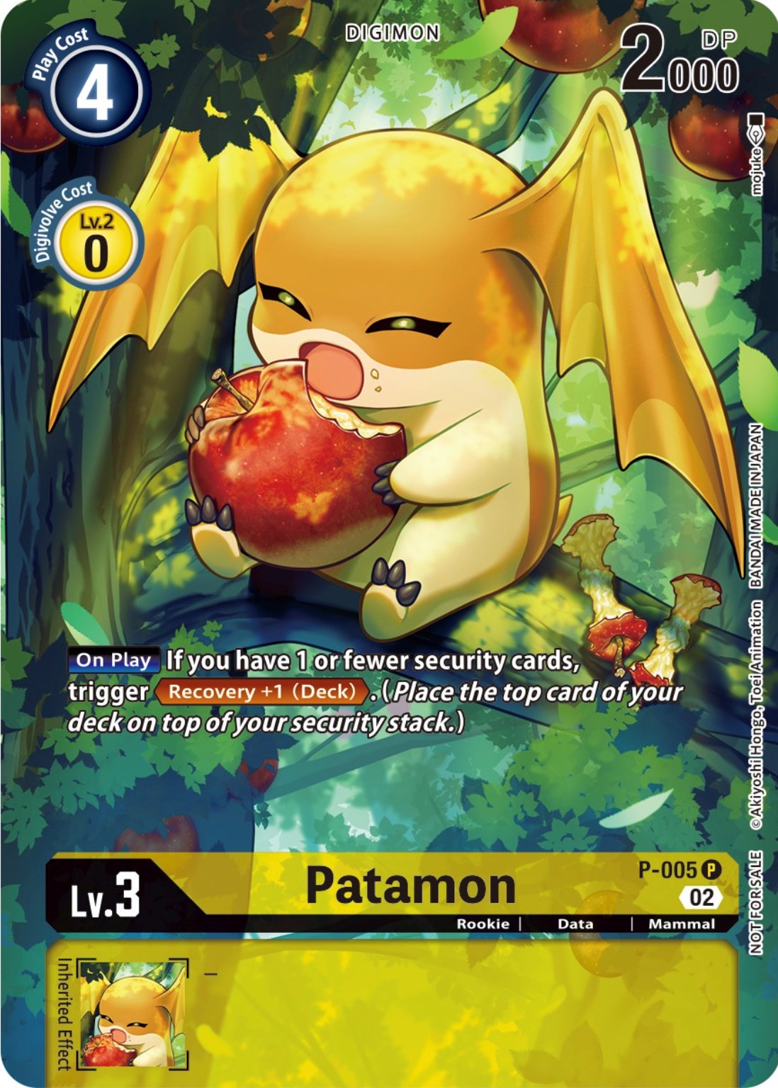 Patamon [P-005] (Digimon Illustration Competition Promotion Pack) [Promotional Cards] | Clutch Gaming