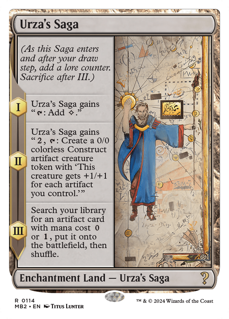 Urza's Saga (White Border) [Mystery Booster 2] | Clutch Gaming