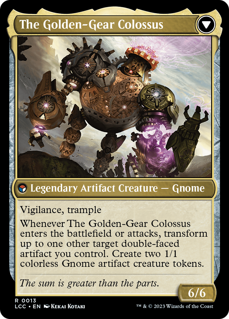 Tetzin, Gnome Champion // The Golden-Gear Colossus [The Lost Caverns of Ixalan Commander] | Clutch Gaming