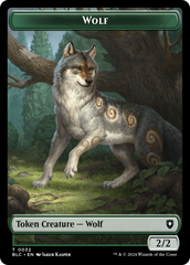 Goat // Wolf (032) Double-Sided Token [Bloomburrow Commander Tokens] | Clutch Gaming