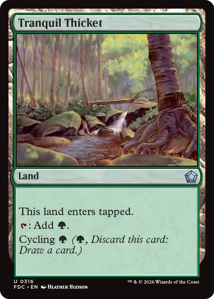 Tranquil Thicket [Foundations Commander] | Clutch Gaming