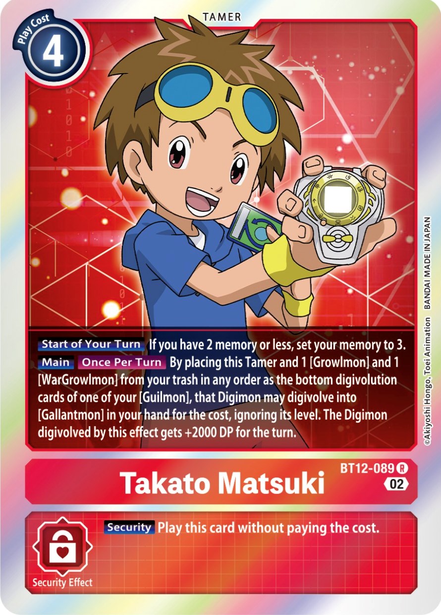 Takato Matsuki [BT12-089] [Across Time] | Clutch Gaming