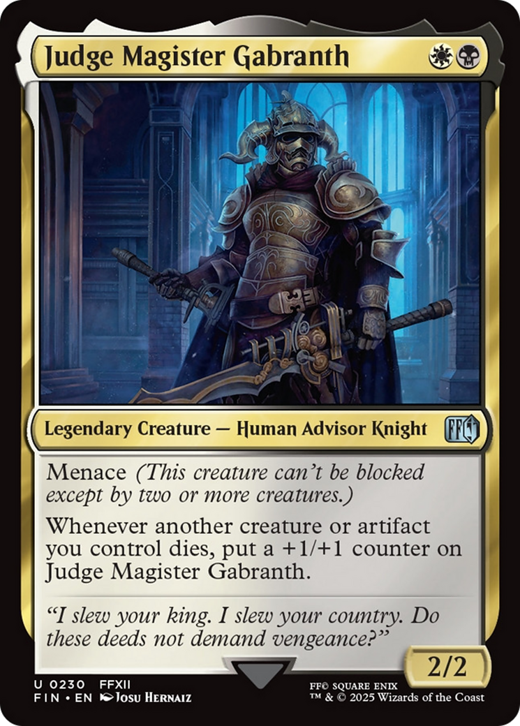 Judge Magister Gabranth [FINAL FANTASY] | Clutch Gaming