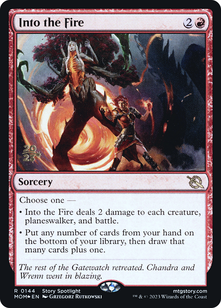 Into the Fire [March of the Machine Prerelease Promos] | Clutch Gaming