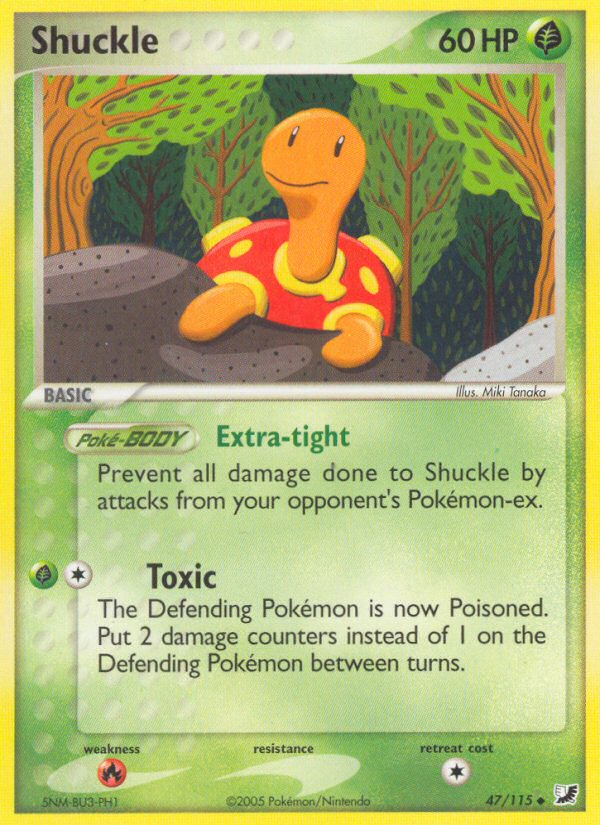 Shuckle (47/115) [EX: Unseen Forces] | Clutch Gaming