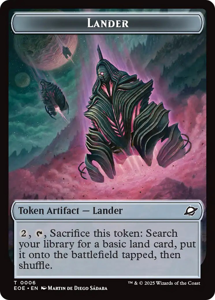 Robot // Lander (0006) Double-Sided Token [Edge of Eternities Tokens] | Clutch Gaming