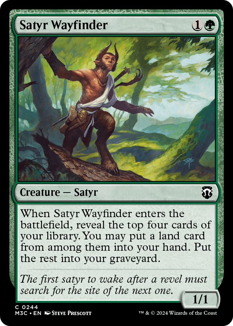 Satyr Wayfinder (Ripple Foil) [Modern Horizons 3 Commander] | Clutch Gaming