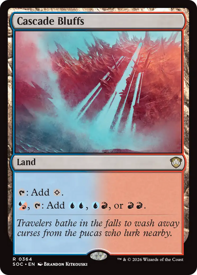 Cascade Bluffs [Secrets of Strixhaven Commander] | Clutch Gaming