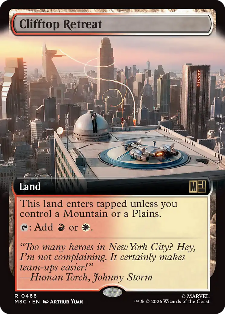 Clifftop Retreat (Extended Art) [Marvel Super Heroes Commander] | Clutch Gaming