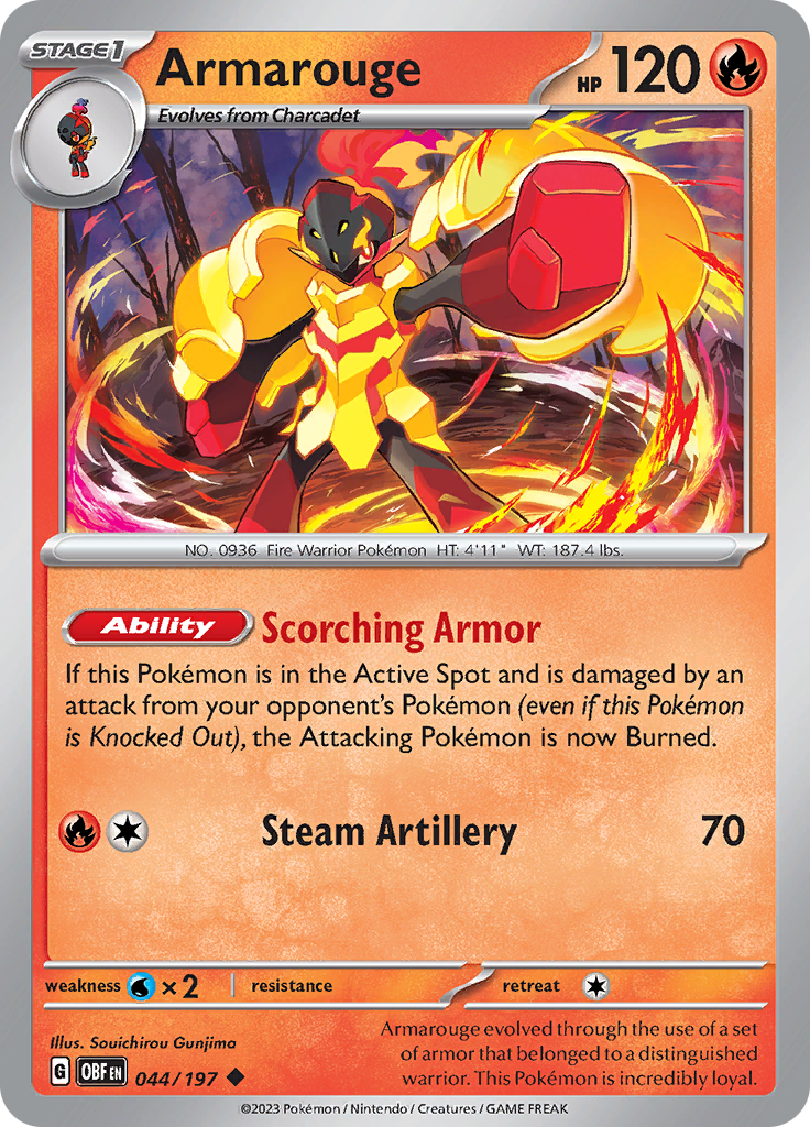 Armarouge (044/197) [Scarlet & Violet: Obsidian Flames] | Clutch Gaming