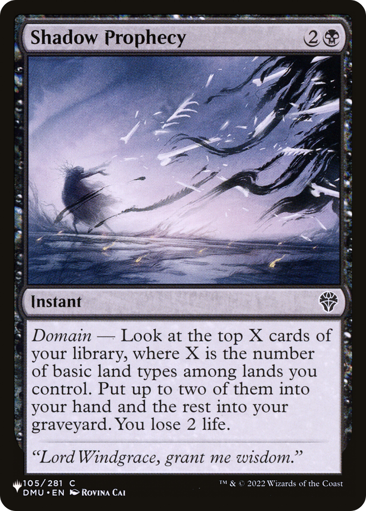 Shadow Prophecy [The List Reprints] | Clutch Gaming