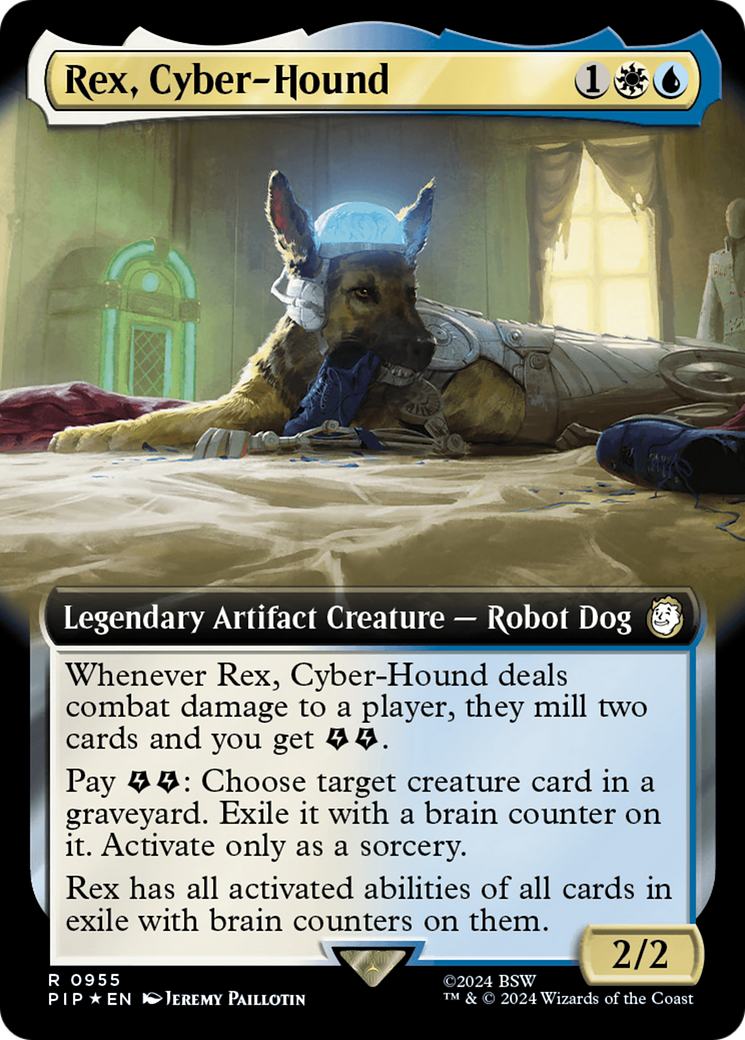 Rex, Cyber-Hound (Extended Art) (Surge Foil) [Fallout] | Clutch Gaming