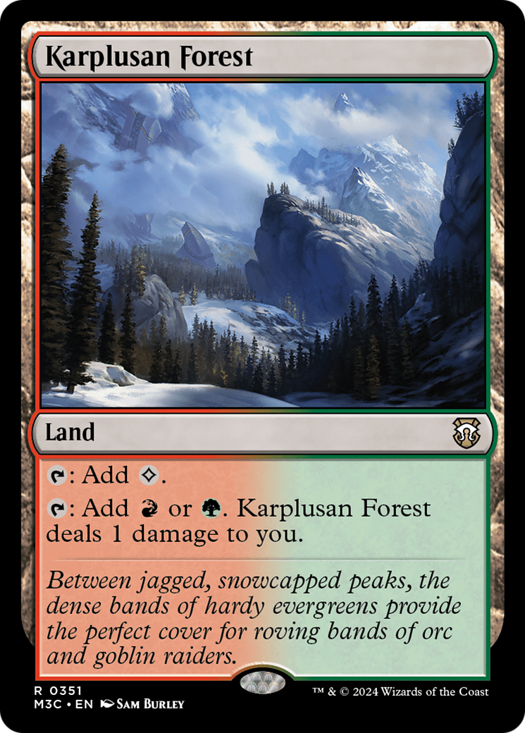 Karplusan Forest (Ripple Foil) [Modern Horizons 3 Commander] | Clutch Gaming