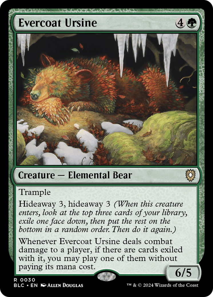 Evercoat Ursine [Bloomburrow Commander] | Clutch Gaming