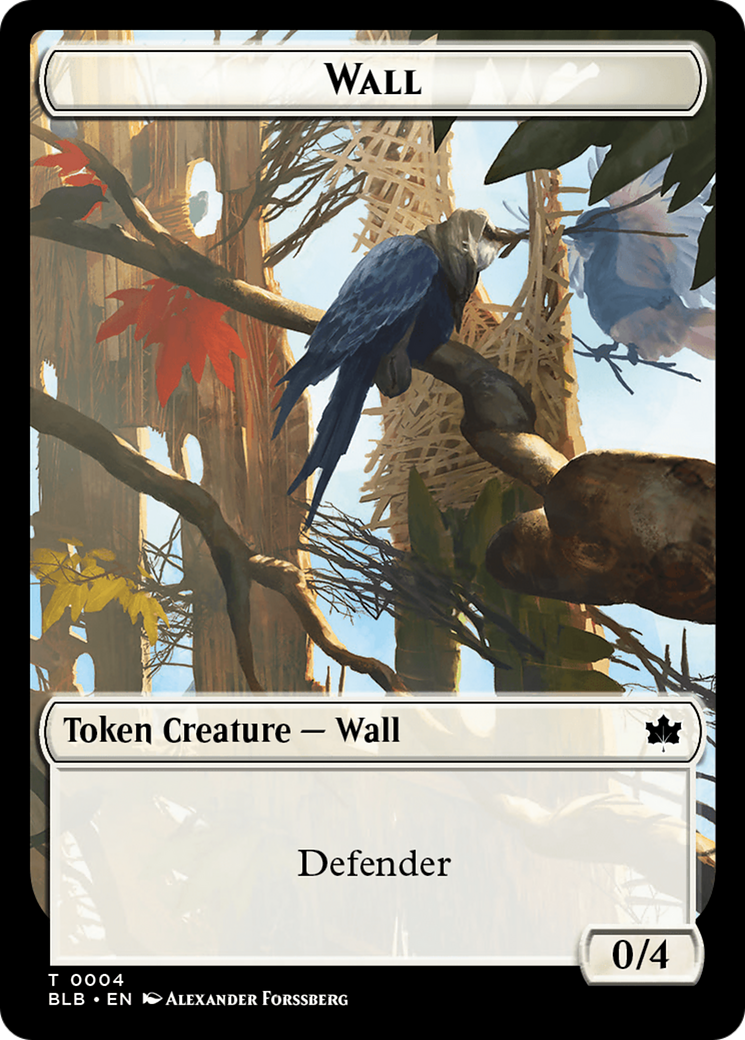 Wall // Intrepid Rabbit Double-Sided Token [Bloomburrow Tokens] | Clutch Gaming