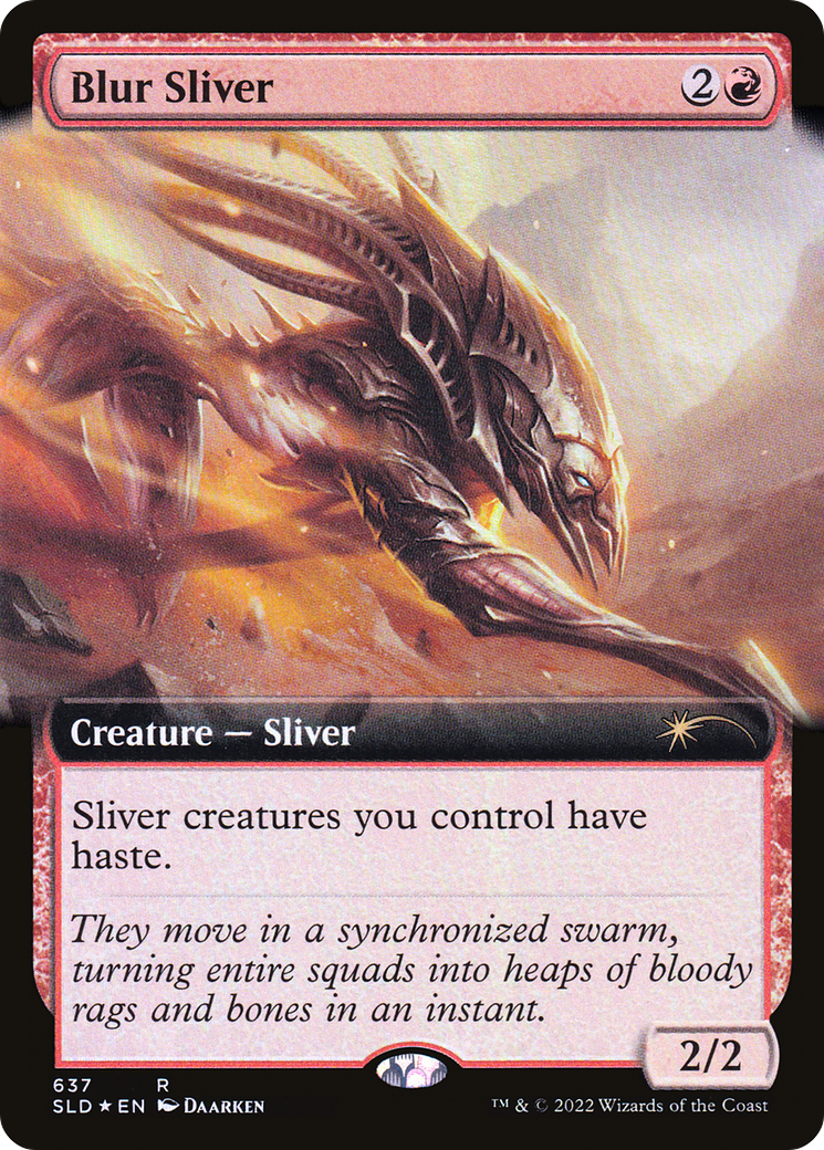 Blur Sliver (Extended Art) [Secret Lair Drop Promos] | Clutch Gaming