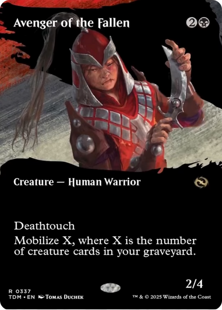 Avenger of the Fallen (Borderless) [Tarkir: Dragonstorm] | Clutch Gaming
