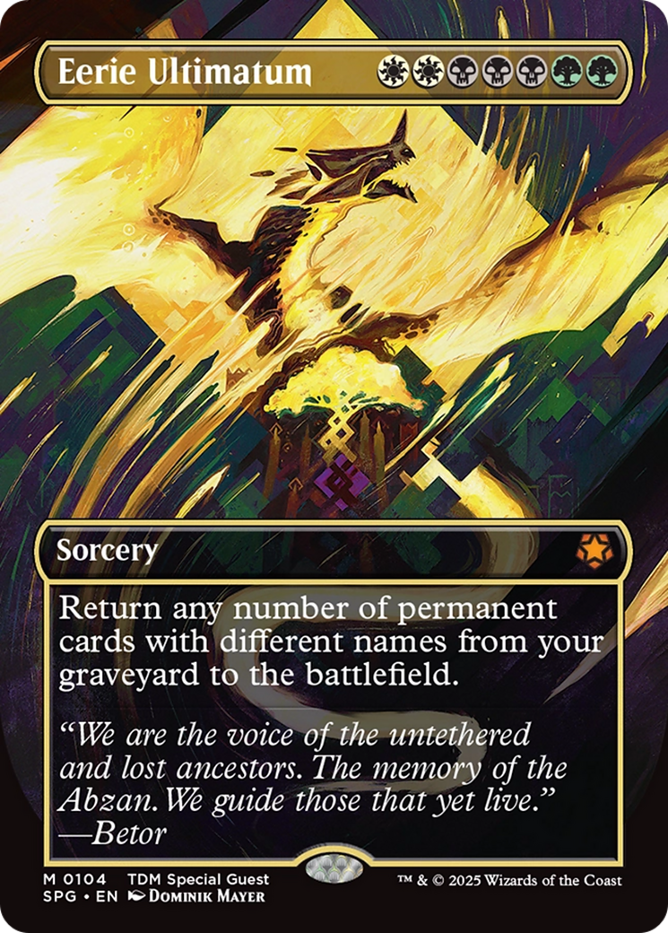 Eerie Ultimatum (Borderless) [Tarkir: Dragonstorm Special Guests] | Clutch Gaming