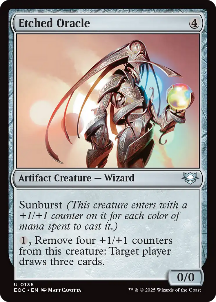 Etched Oracle [Edge of Eternities Commander] | Clutch Gaming