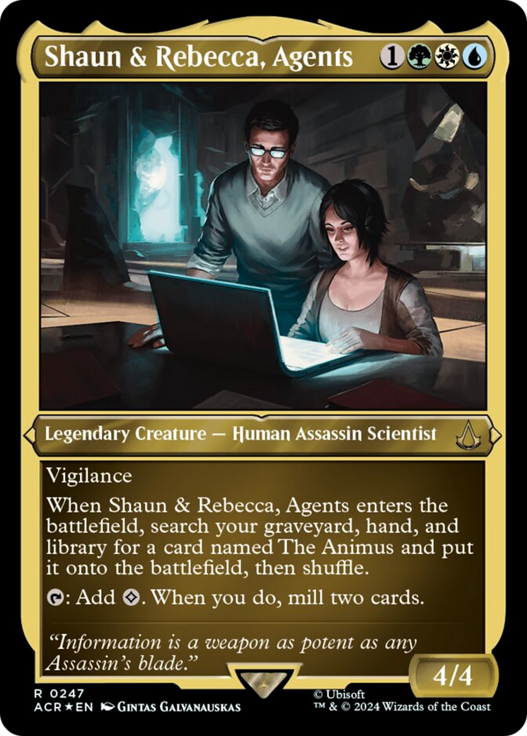 Shaun & Rebecca, Agents (Foil Etched) [Assassin's Creed] | Clutch Gaming