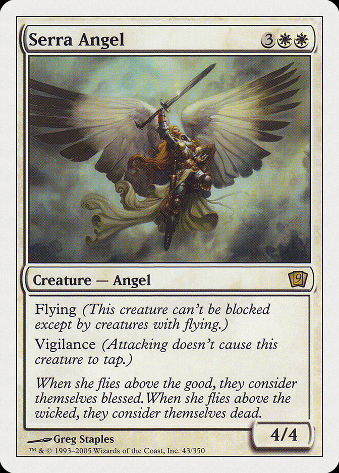 Serra Angel (9th Edition) [Oversize Cards] | Clutch Gaming