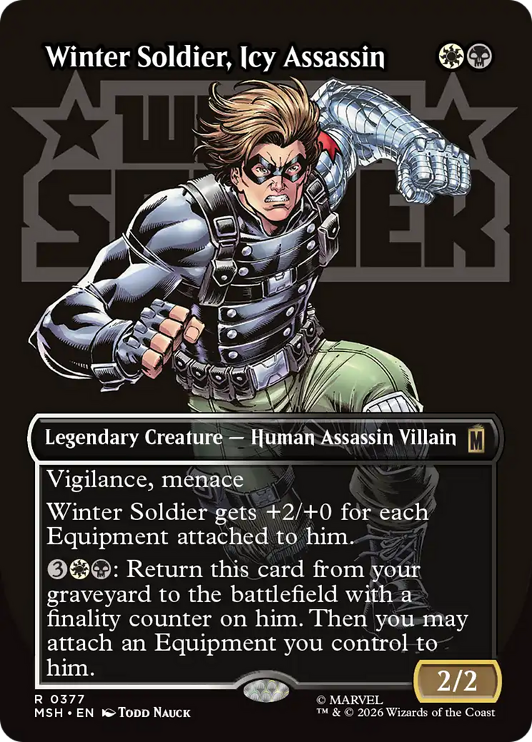 Winter Soldier, Icy Assassin (Borderless) [Marvel Super Heroes] | Clutch Gaming