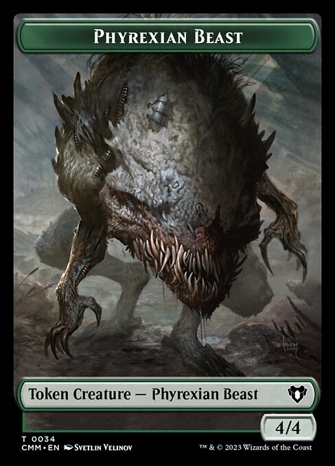 Eldrazi Scion // Phyrexian Beast Double-Sided Token [Commander Masters Tokens] | Clutch Gaming