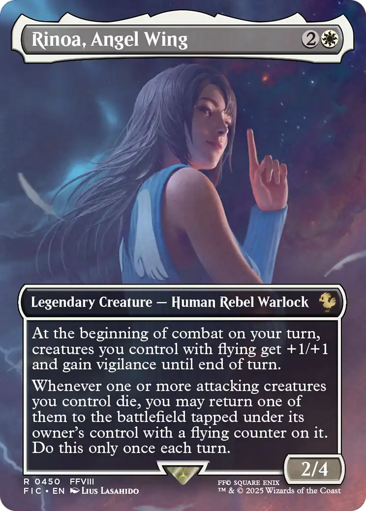 Rinoa, Angel Wing (Borderless) [FINAL FANTASY Commander] | Clutch Gaming