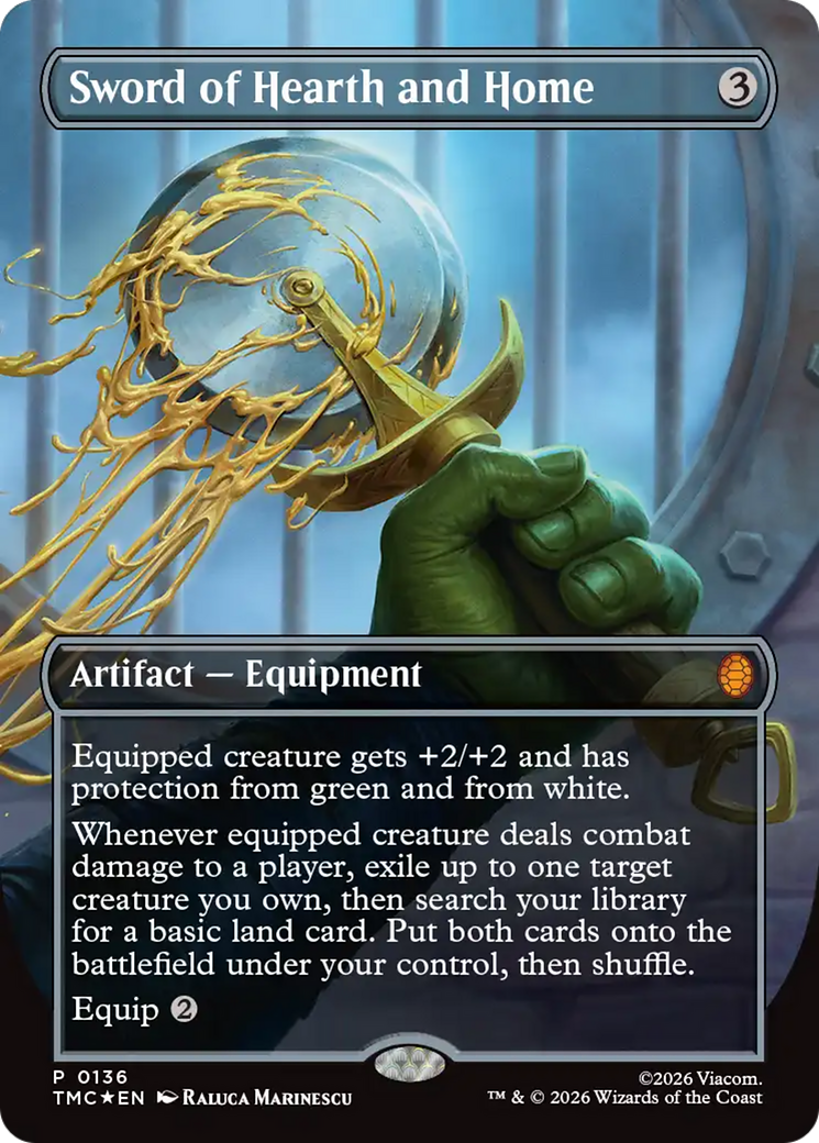 Sword of Hearth and Home (Borderless) [Teenage Mutant Ninja Turtles Promos] | Clutch Gaming