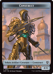 Construct // Golem (0013) Double-Sided Token [Aetherdrift Tokens] | Clutch Gaming