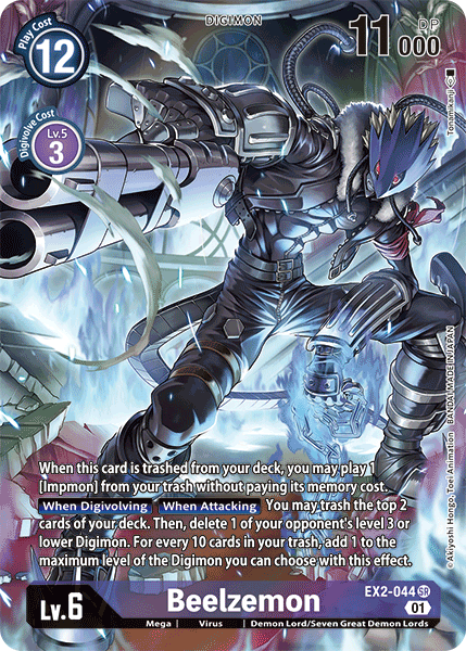 Beelzemon [EX2-044] (Alternate Art) [Digital Hazard] | Clutch Gaming