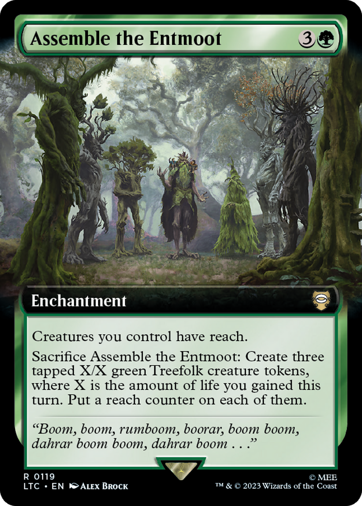 Assemble the Entmoot (Extended Art) [The Lord of the Rings: Tales of Middle-Earth Commander] | Clutch Gaming