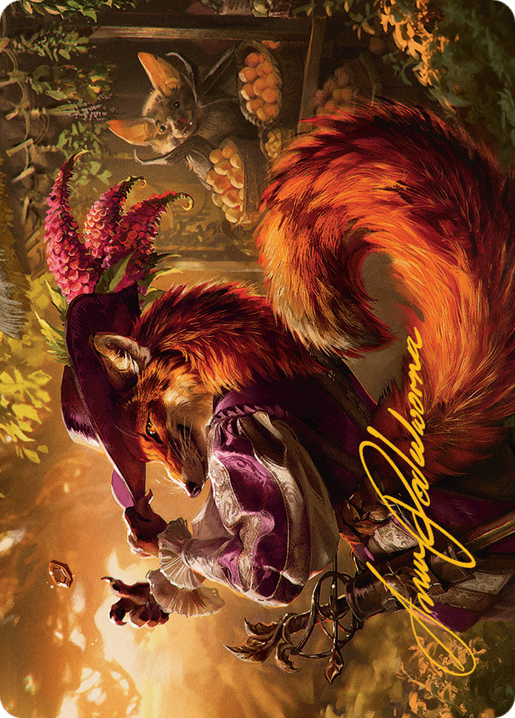 Mr. Foxglove Art Card (Gold-Stamped Signature) [Bloomburrow Art Series] | Clutch Gaming