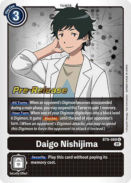 Daigo Nishijima [BT9-089] [X Record Pre-Release Promos] | Clutch Gaming