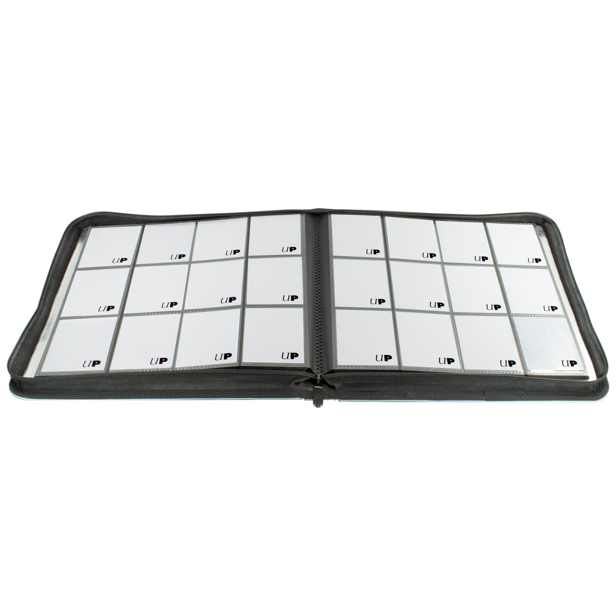 Ultra PRO: 12-Pocket Zippered PRO-Binder (Silver) | Clutch Gaming