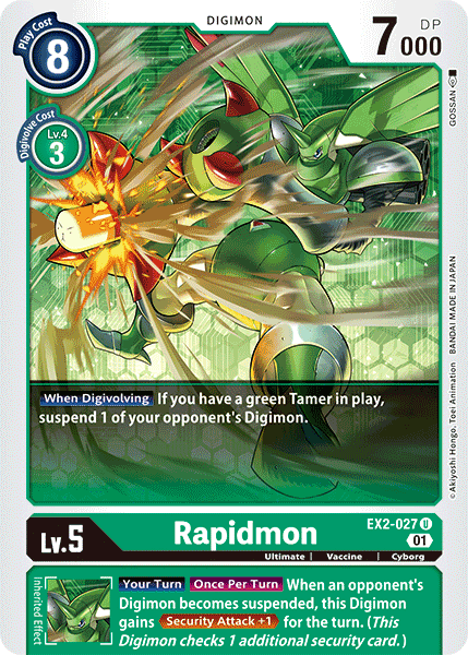 Rapidmon [EX2-027] [Digital Hazard] | Clutch Gaming