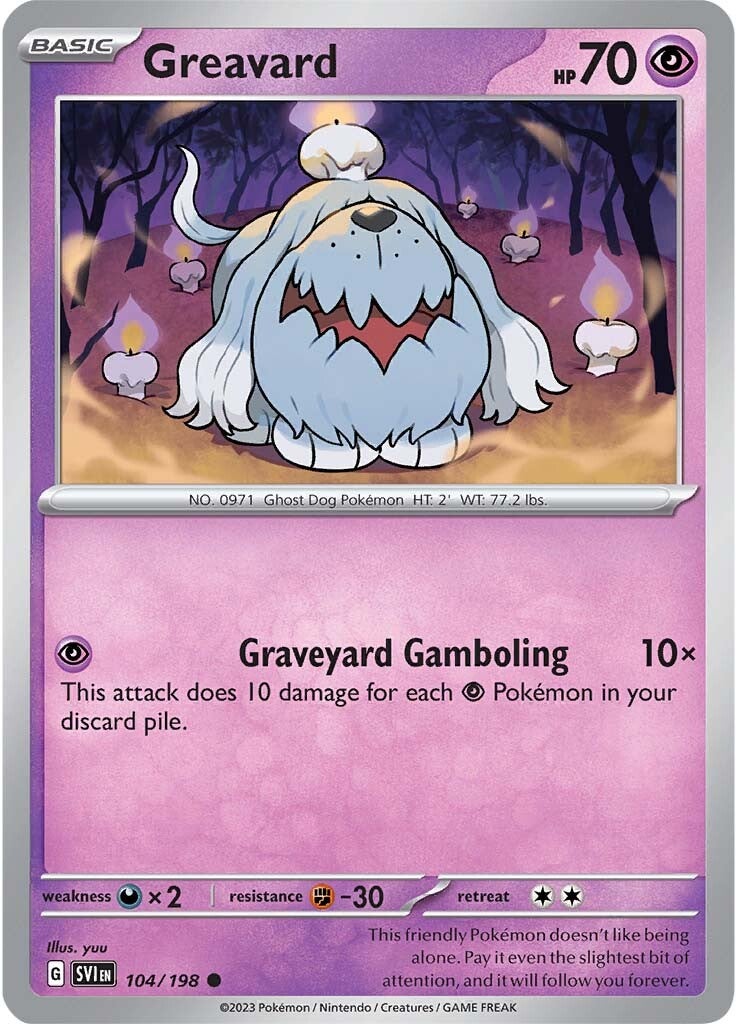 Greavard (104/198) [Scarlet & Violet: Base Set] | Clutch Gaming