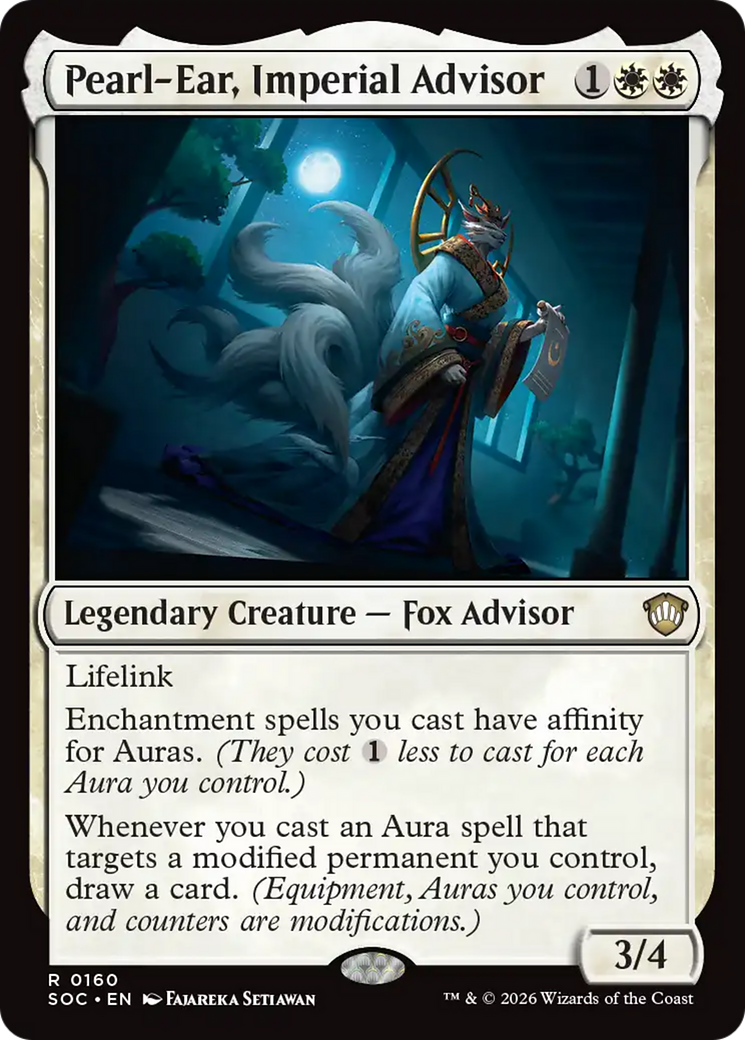 Pearl-Ear, Imperial Advisor [Secrets of Strixhaven Commander] | Clutch Gaming