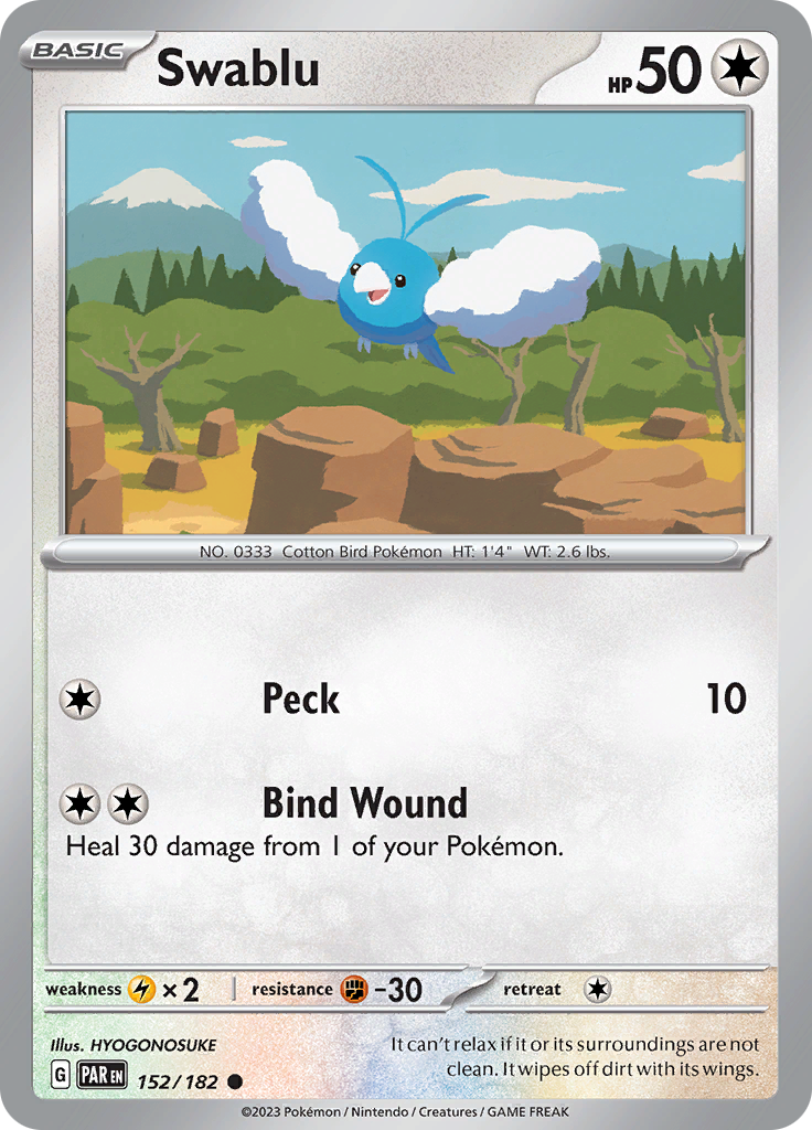 Swablu (152/182) [Scarlet & Violet: Paradox Rift] | Clutch Gaming