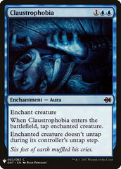 Claustrophobia [Mystery Booster] | Clutch Gaming