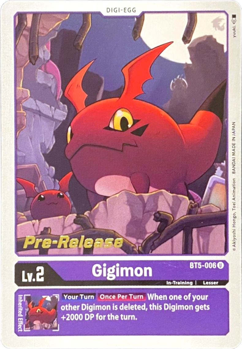 Gigimon [BT5-006] [Battle of Omni Pre-Release Promos] | Clutch Gaming