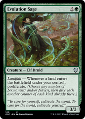 Evolution Sage [Phyrexia: All Will Be One Commander] | Clutch Gaming