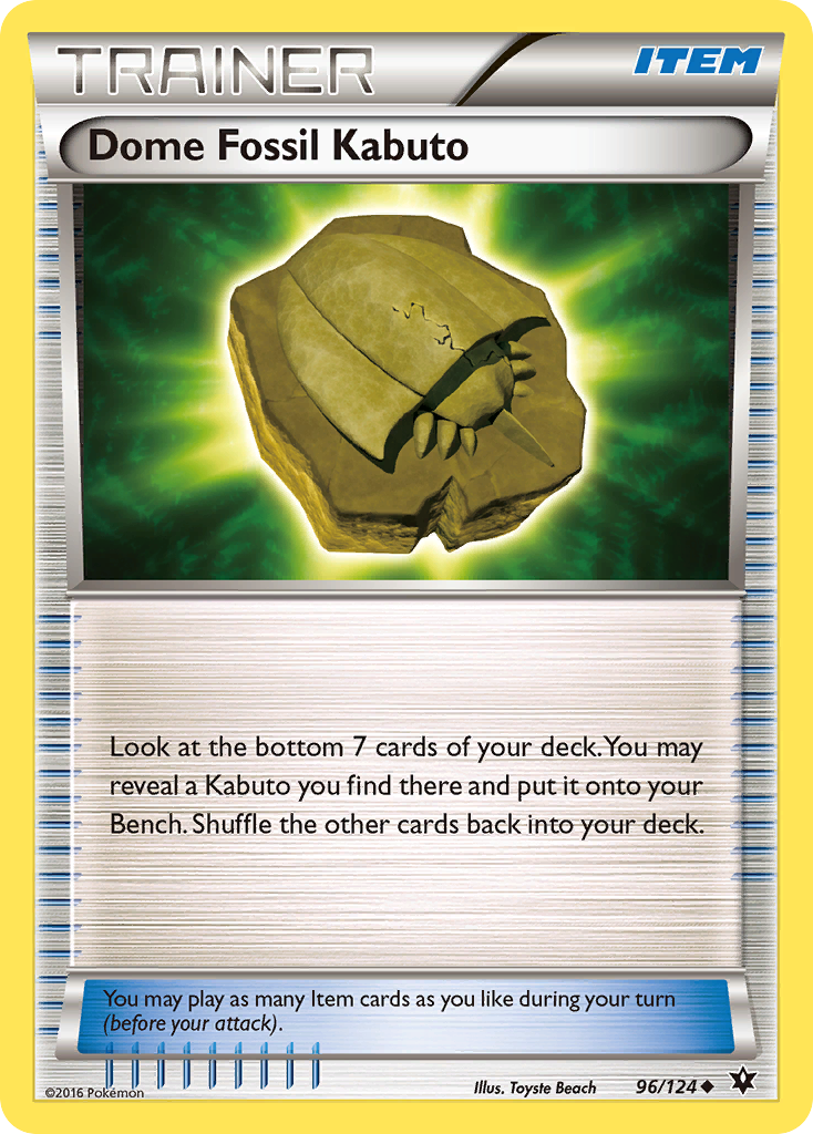 Dome Fossil Kabuto (96/124) [XY: Fates Collide] | Clutch Gaming