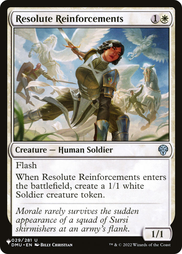 Resolute Reinforcements [The List Reprints] | Clutch Gaming