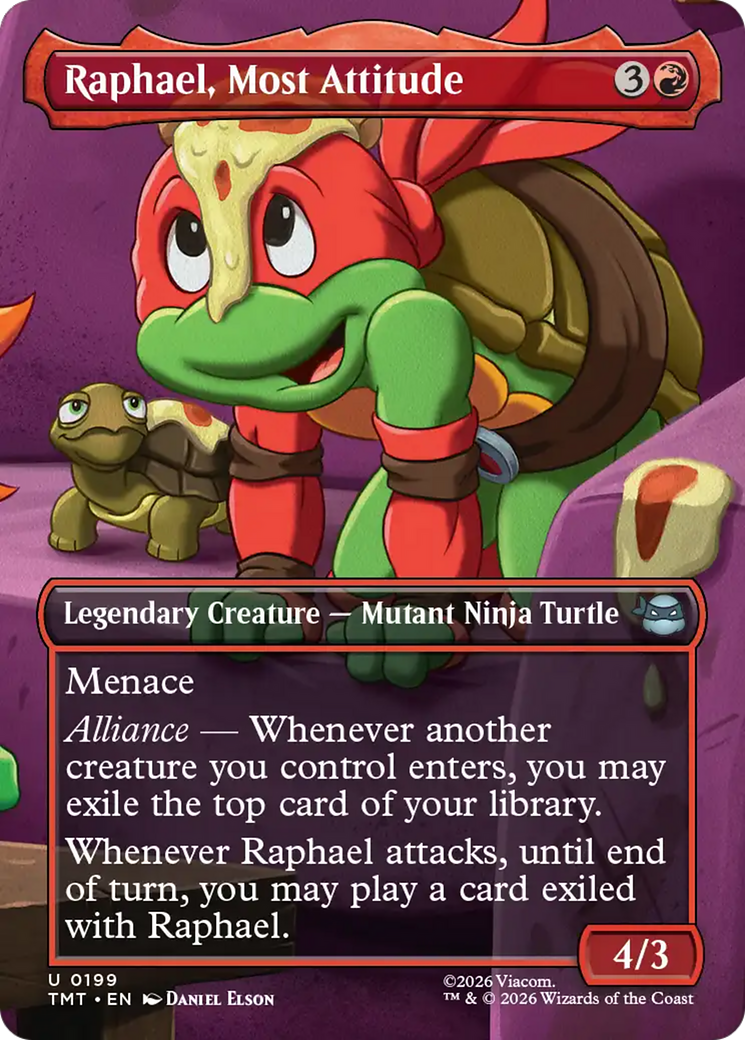 Raphael, Most Attitude (Borderless) [Teenage Mutant Ninja Turtles] | Clutch Gaming